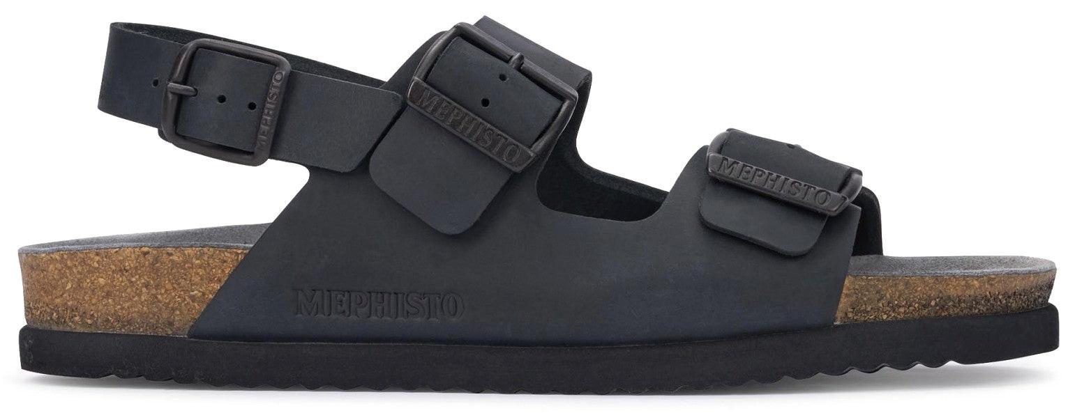 Nardo - Nubuk Sandale Herren Schwarz 46 von Mephisto