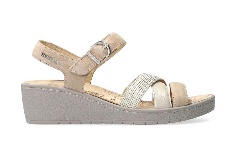 Pietra - Wildleder Sandale Damen Beige 37 von Mephisto