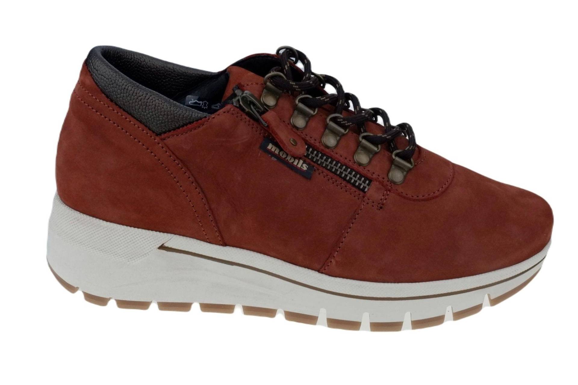 Gwenn - Nubuk Sneaker Damen Rot 38 von Mephisto