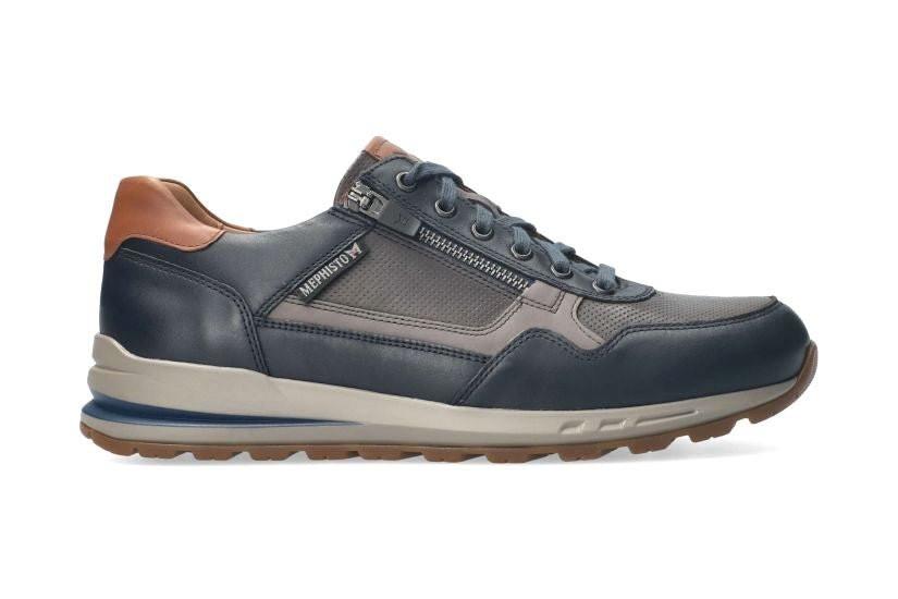 Bradley - Leder Sneaker Herren Blau 40.5 von Mephisto