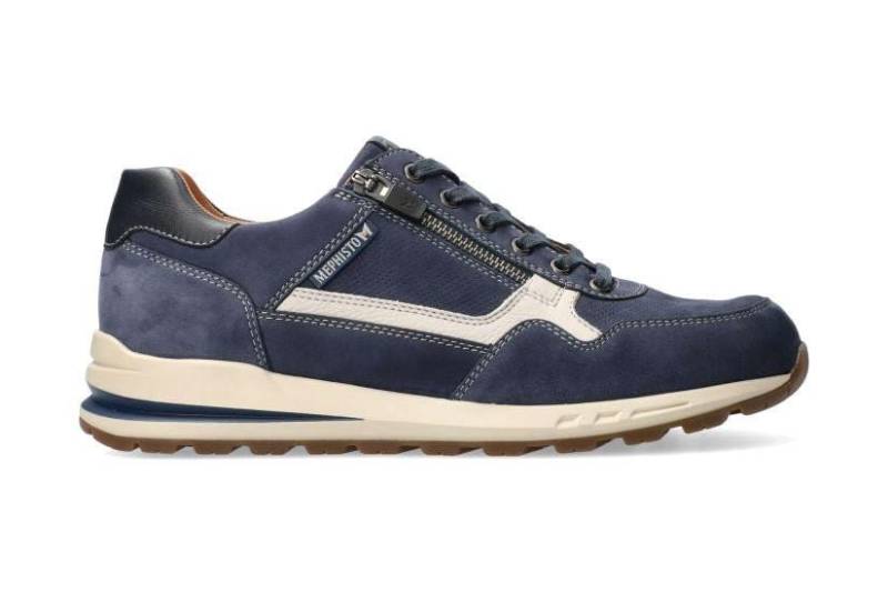 Bradley - Nubuk Sneaker Herren Blau 40.5 von Mephisto