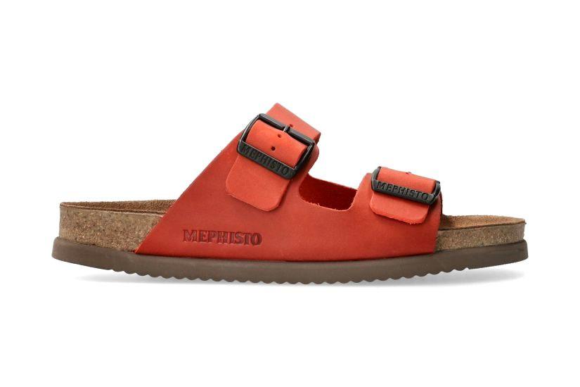 Nerio - Leder Sandale Herren Rot 45 von Mephisto