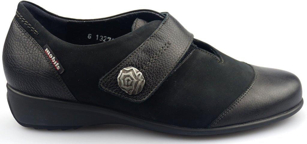 Saga - Nubuk Loafer Damen Schwarz 42 von Mephisto