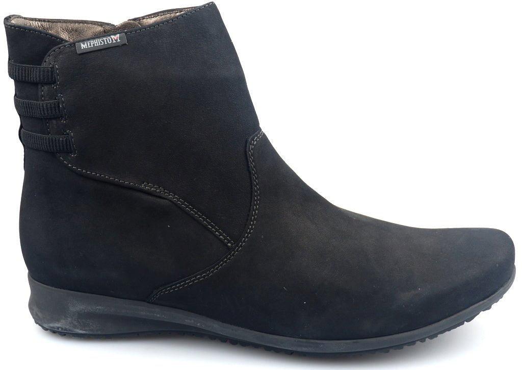 Fenna - Nubuk Stiefelette Damen Schwarz 35.5 von Mephisto