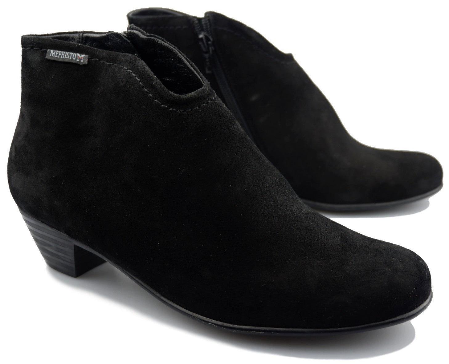 Vero - Wildleder Stiefelette Damen Schwarz 42 von Mephisto