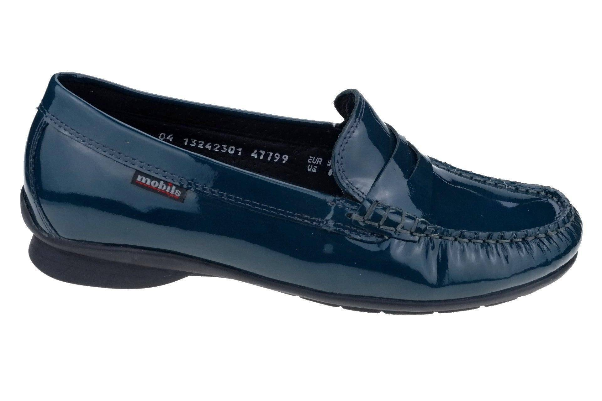 Crizia - Leder Mokassin Damen Blau 42 von Mephisto