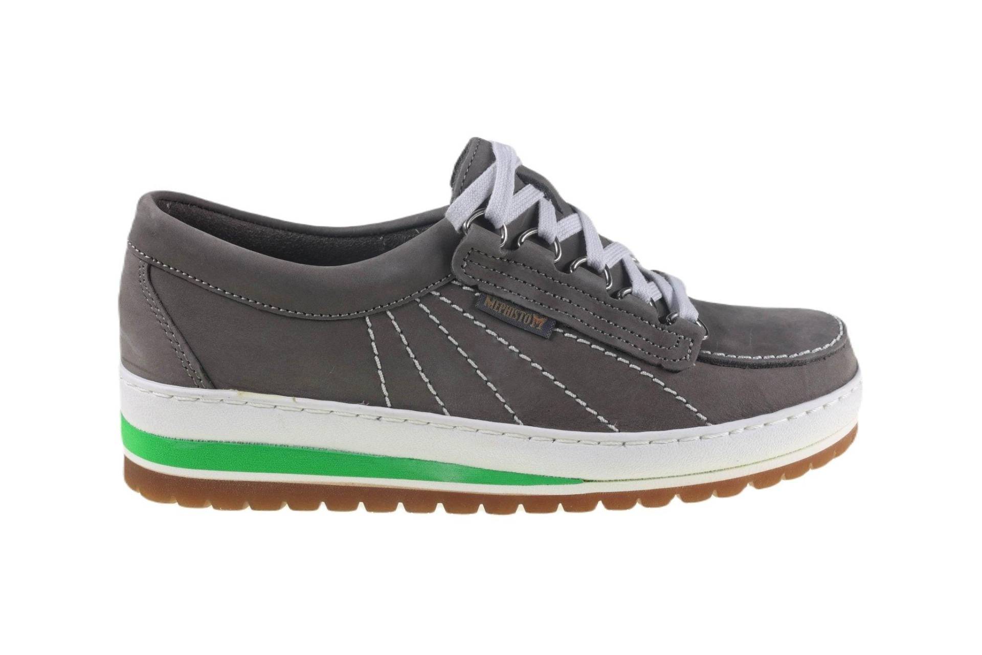 Super Lady - Nubuk Sneaker Damen Grau 37 von Mephisto