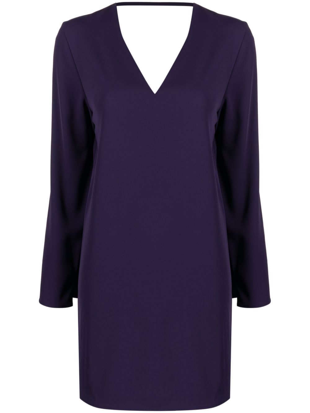 Merci V-neck long-sleeve minidress - Purple von Merci