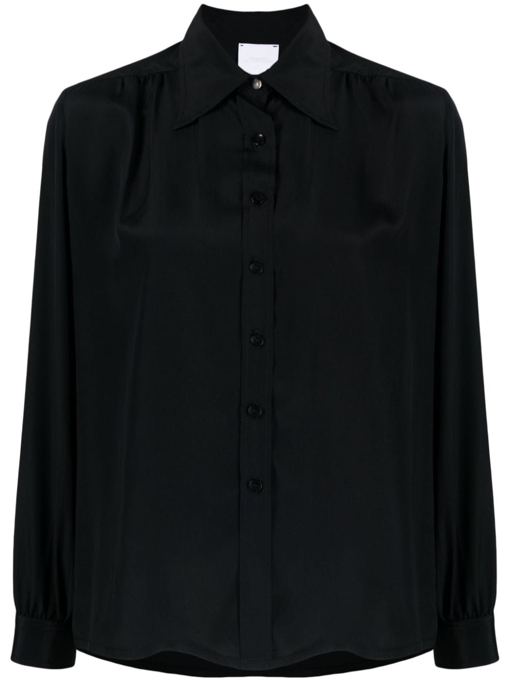Merci classic-collar long-sleeve shirt - Black von Merci