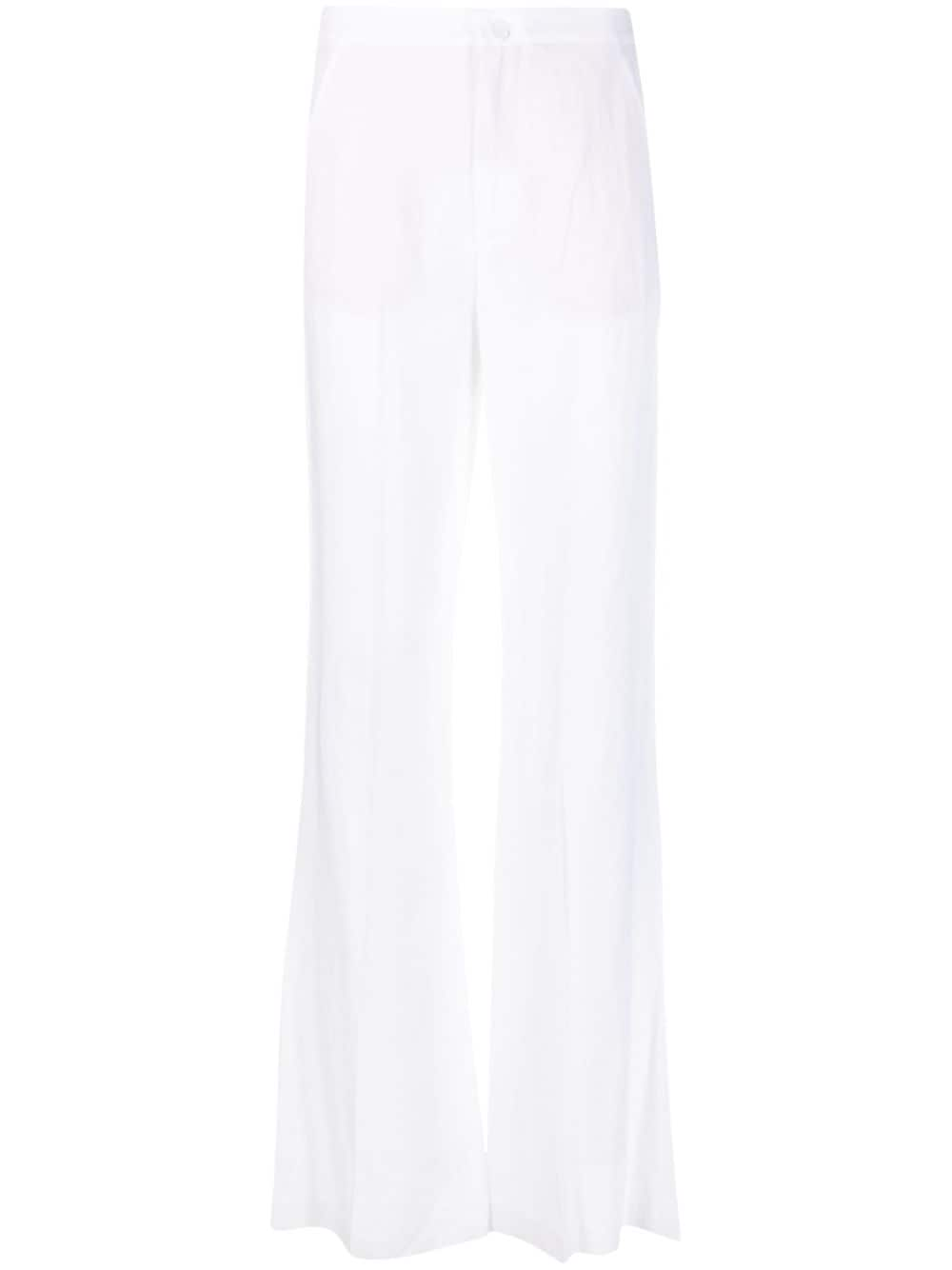 Merci mid-rise flared trousers - White von Merci