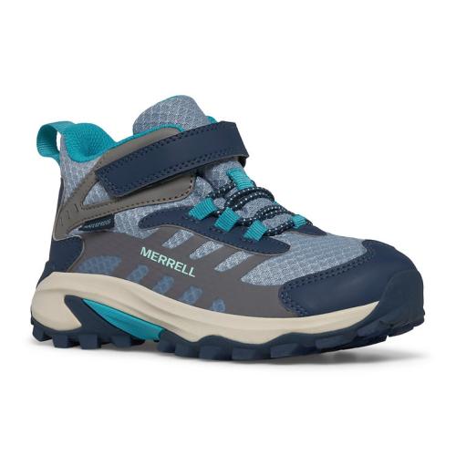 Merrell Herren Wanderschuh Moab Speed 2 Mid A/C Wtprf - Grau (Grösse: 33) von Merrell