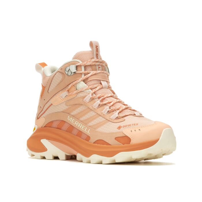 Merrell Moab Speed 2 Mid GTX Schnürschuh für Damen apricot, 37 von Merrell