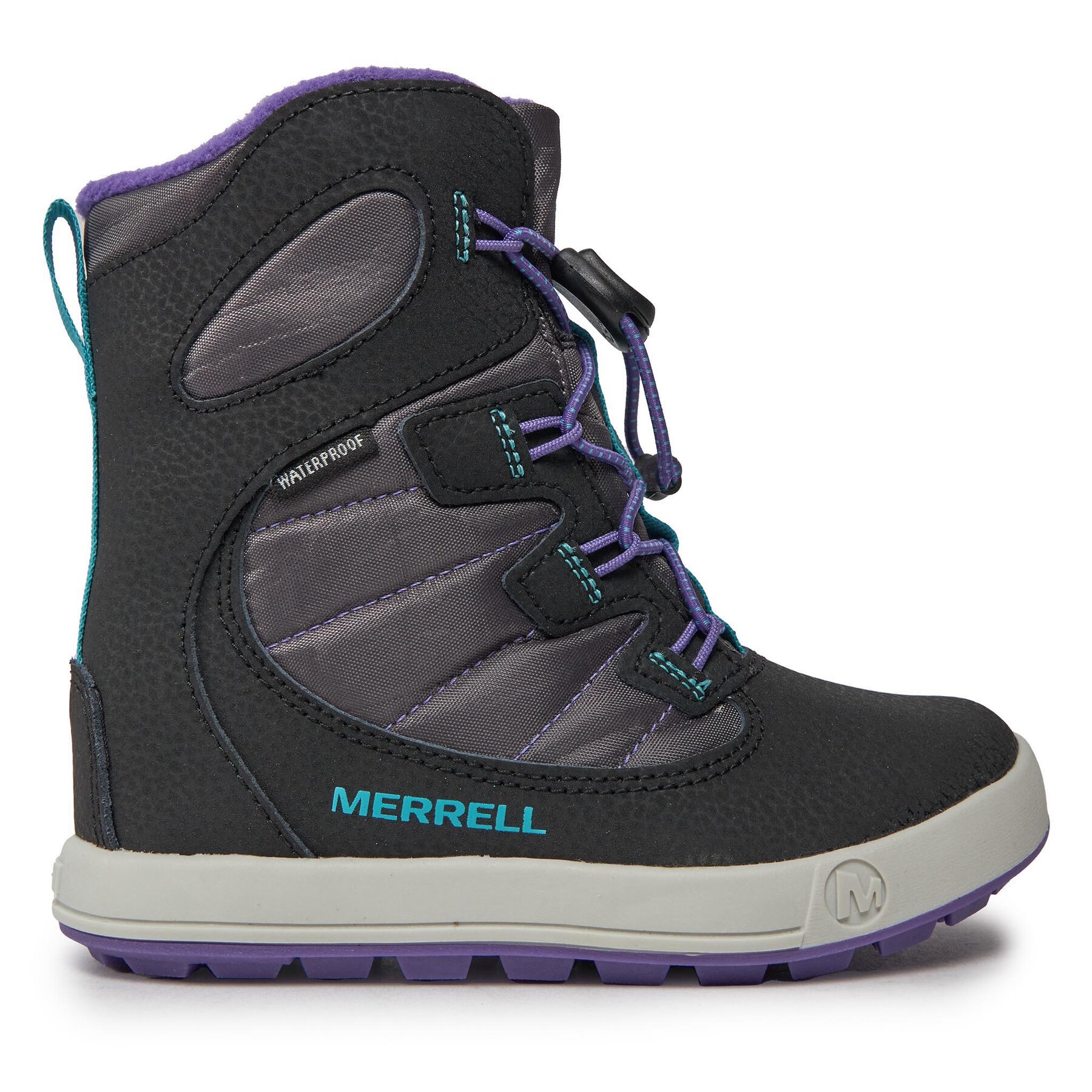 Schneeschuhe Merrell Snow Bank 4.0 Wtrpf Mk167148 Black/Purple/Turq von Merrell