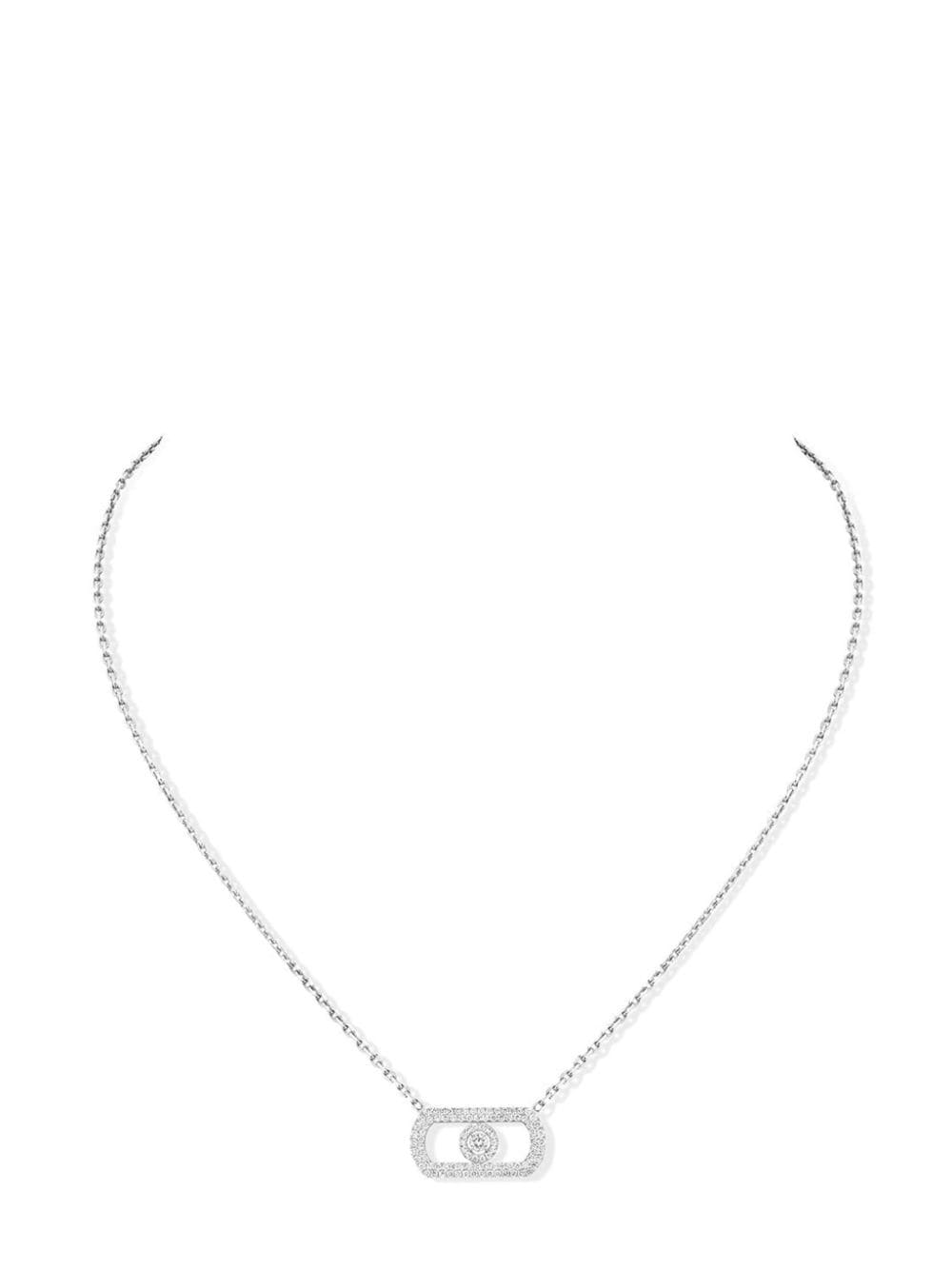 Messika 18kt white gold So Move diamond necklace - Silver von Messika