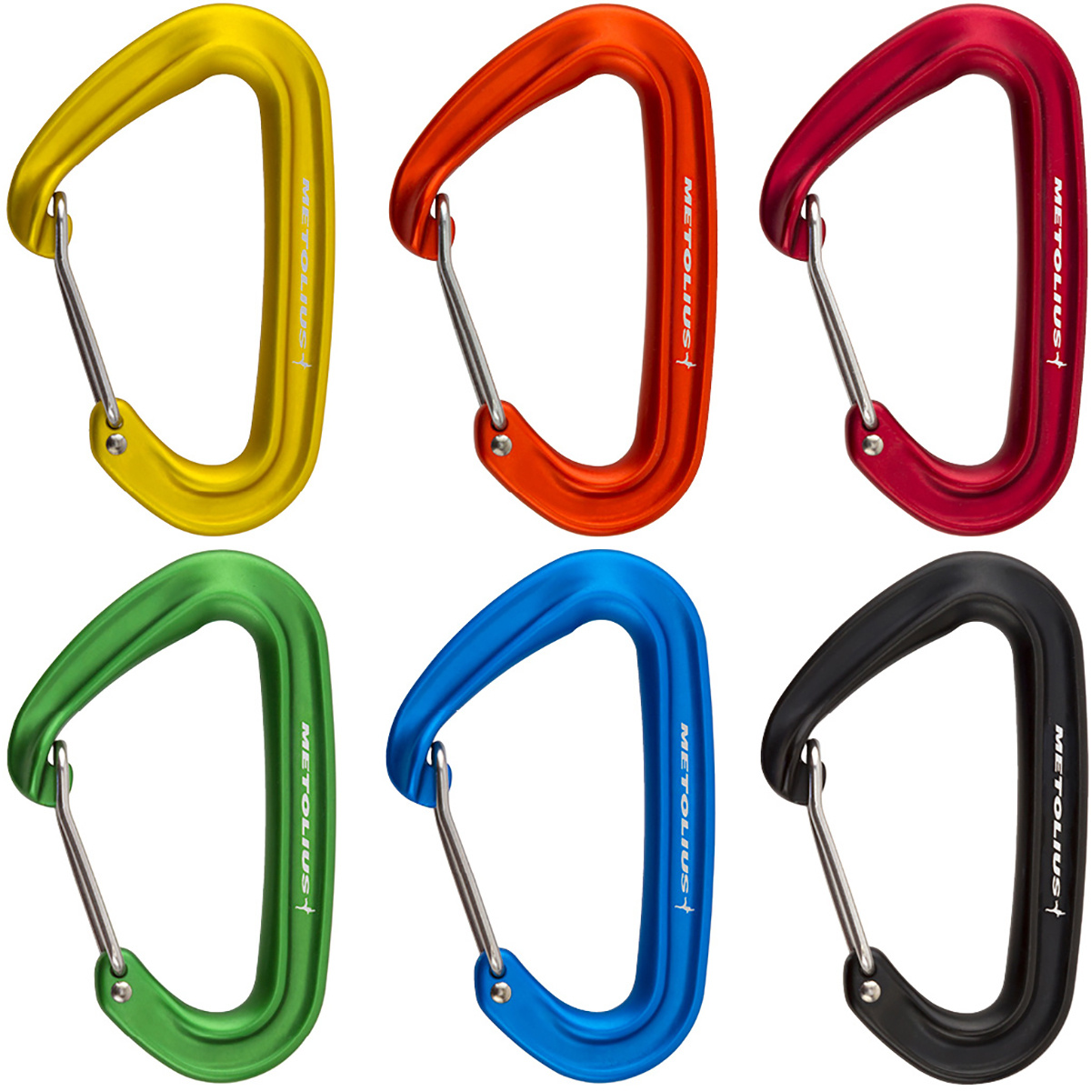 Metolius Bravo II Wiregate 6-Pack Karabiner von Metolius