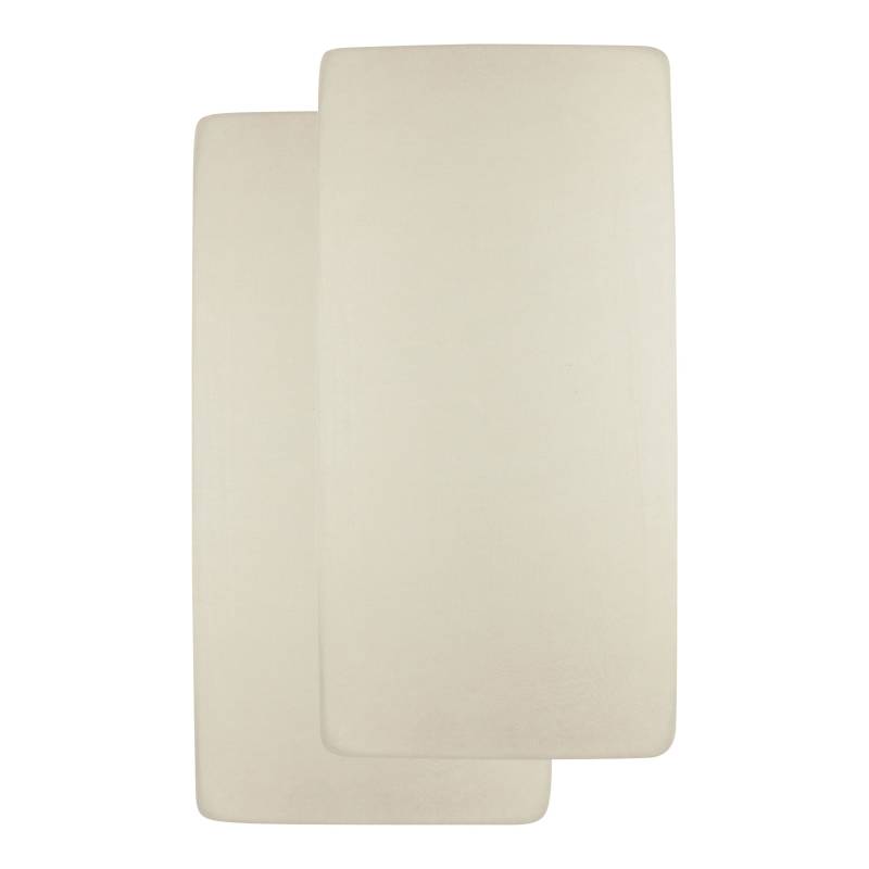 2er-Pack Jersey-Spannbetttücher 40x80 - 40x90cm von Meyco Baby