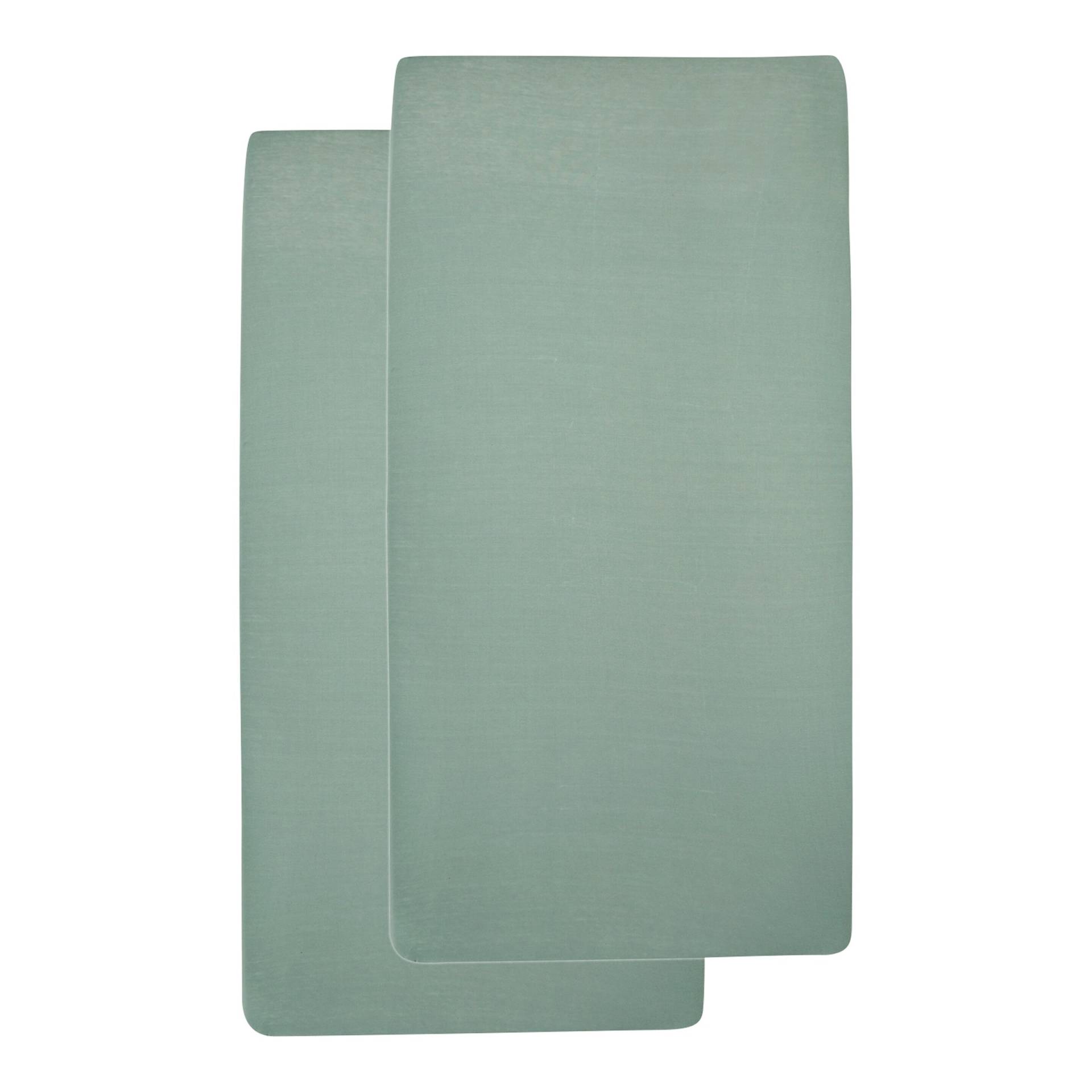 2er-Pack Jersey-Spannbetttücher 60x120 cm von Meyco Baby