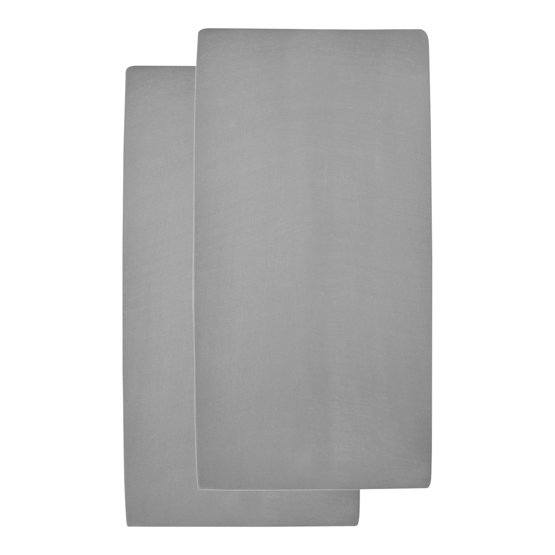 2er-Pack Jersey-Spannbetttücher 70x140 - 70x150 cm von Meyco Baby