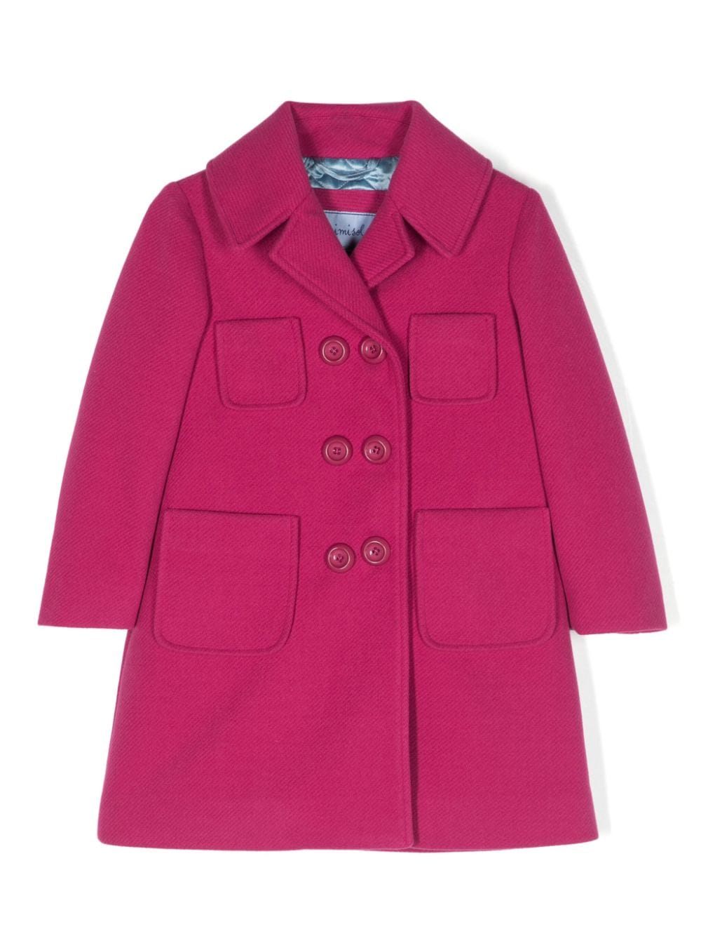 Mi Mi Sol double-breasted knitted coat - Pink von Mi Mi Sol