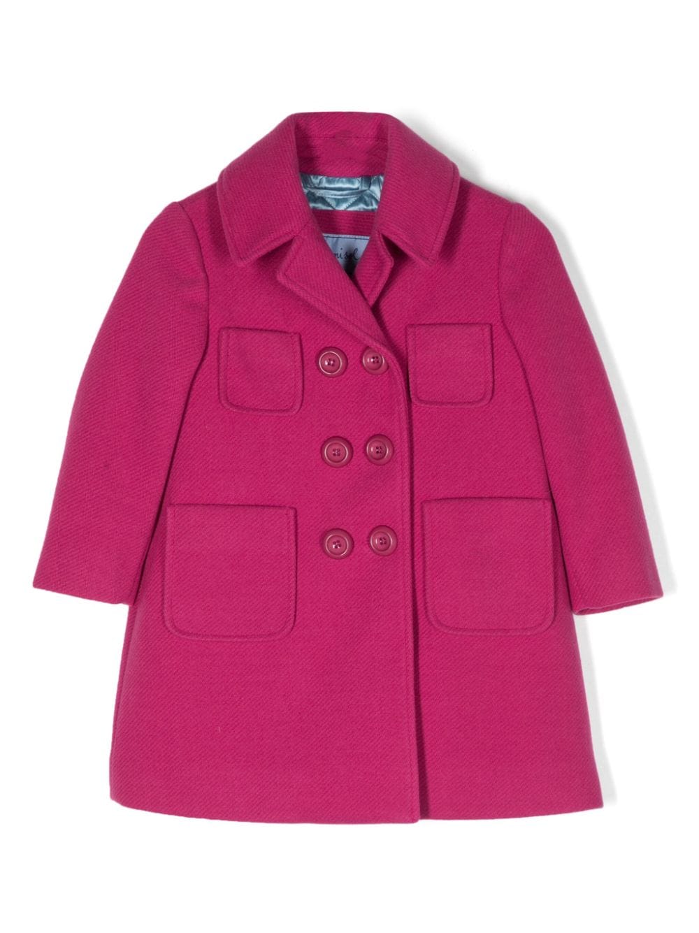 Mi Mi Sol multiple patch-pocket double-breasted coat - Pink von Mi Mi Sol
