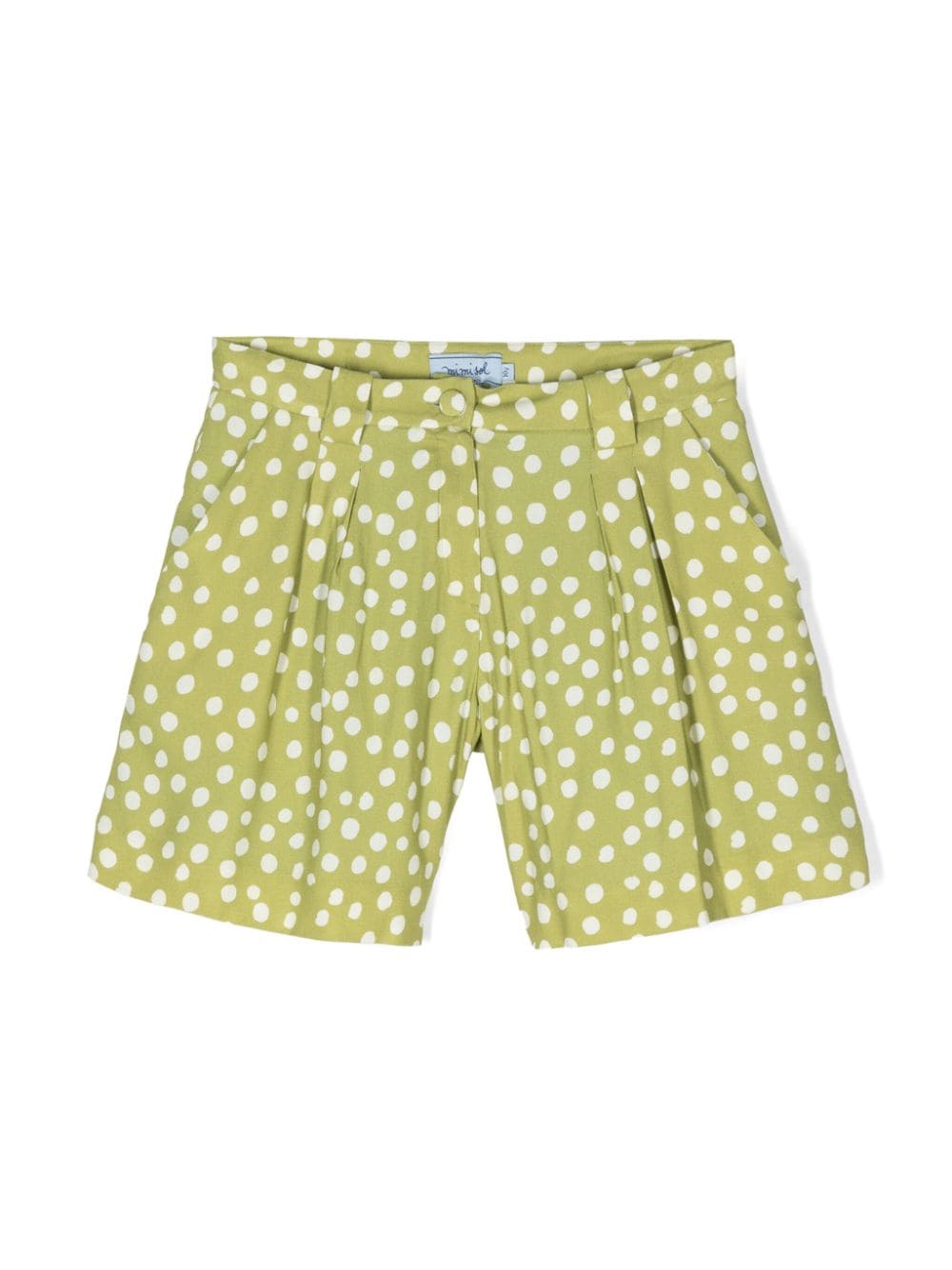 Mi Mi Sol polka-dot crepe shorts - Green von Mi Mi Sol