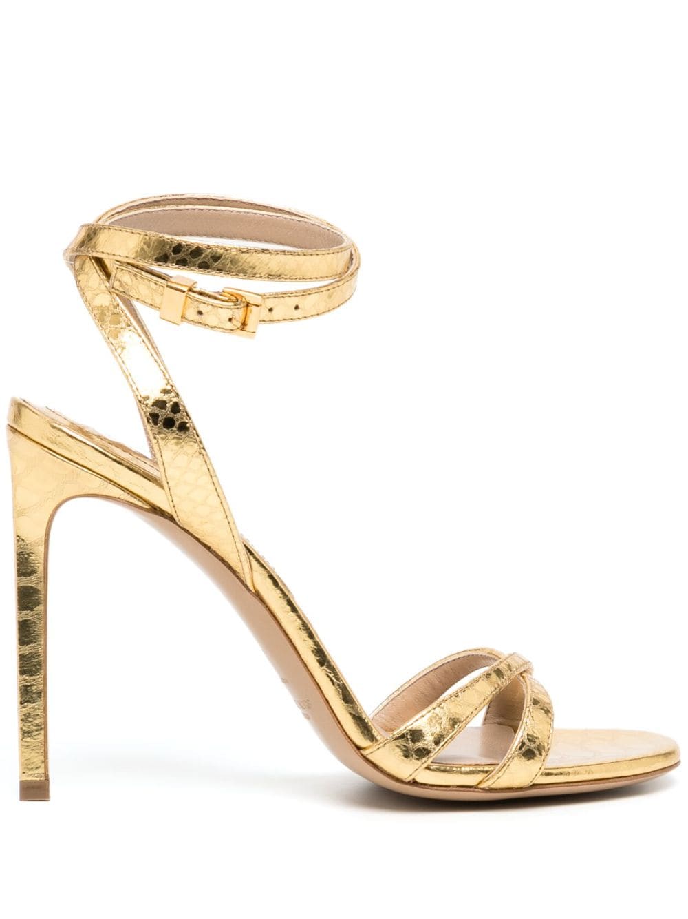 Michael Kors Collection Chrissy 110mm leather sandals - Gold von Michael Kors Collection