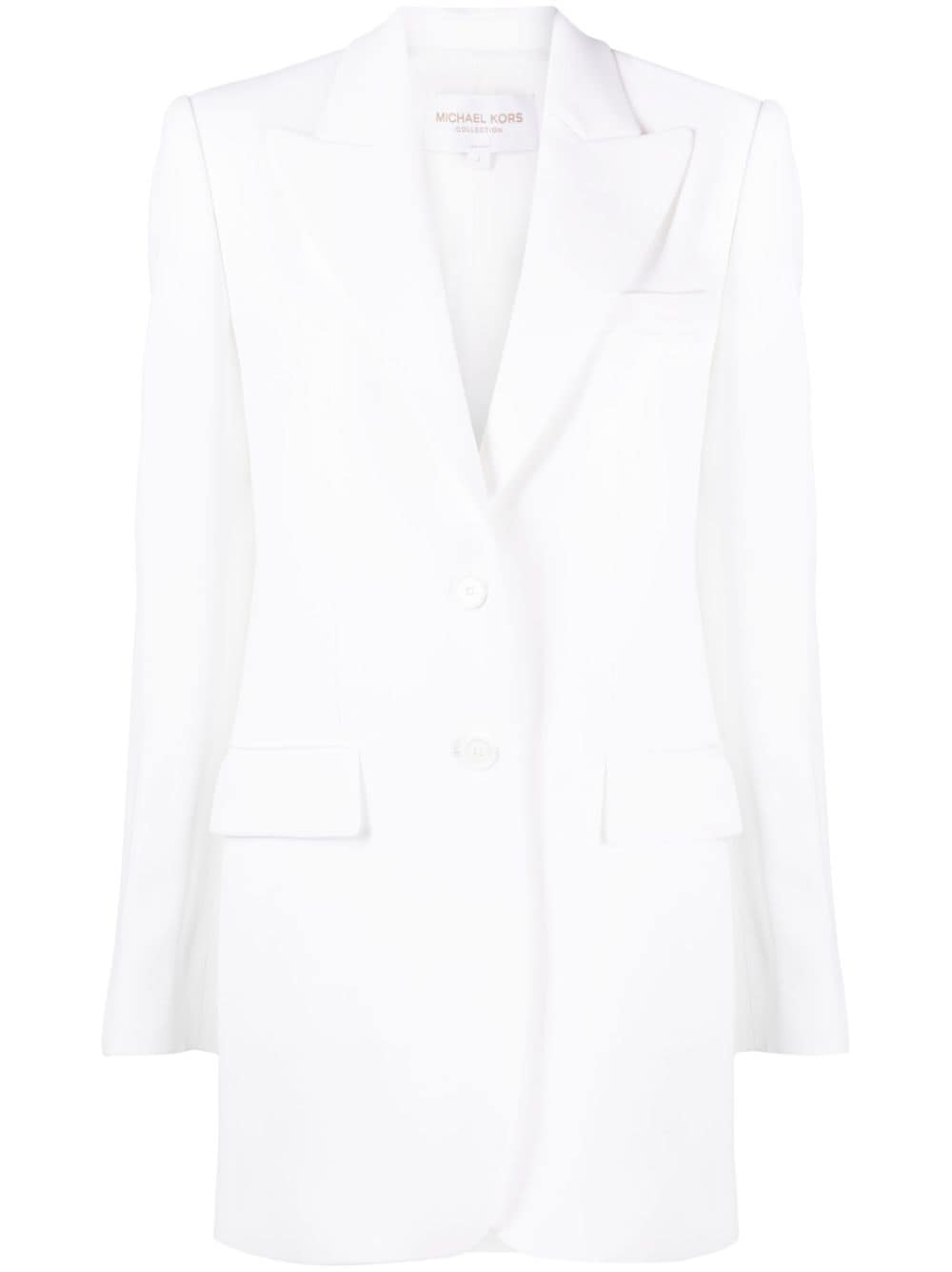 Michael Kors Collection Sablé Boyfriend single-breasted blazer - White von Michael Kors Collection