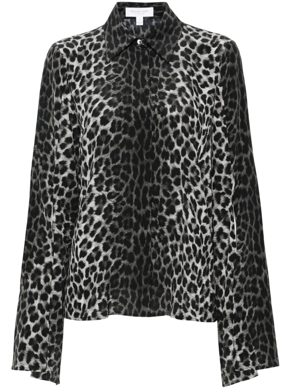 Michael Kors Collection leopard-print silk shirt - Grey von Michael Kors Collection