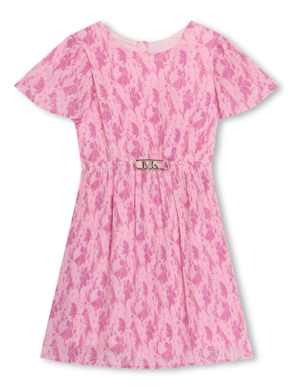 Michael Kors Kids abstract-pattern pleated dress - Pink von Michael Kors Kids