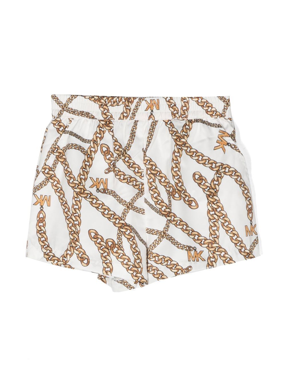 Michael Kors Kids chain link-print shorts - White von Michael Kors Kids