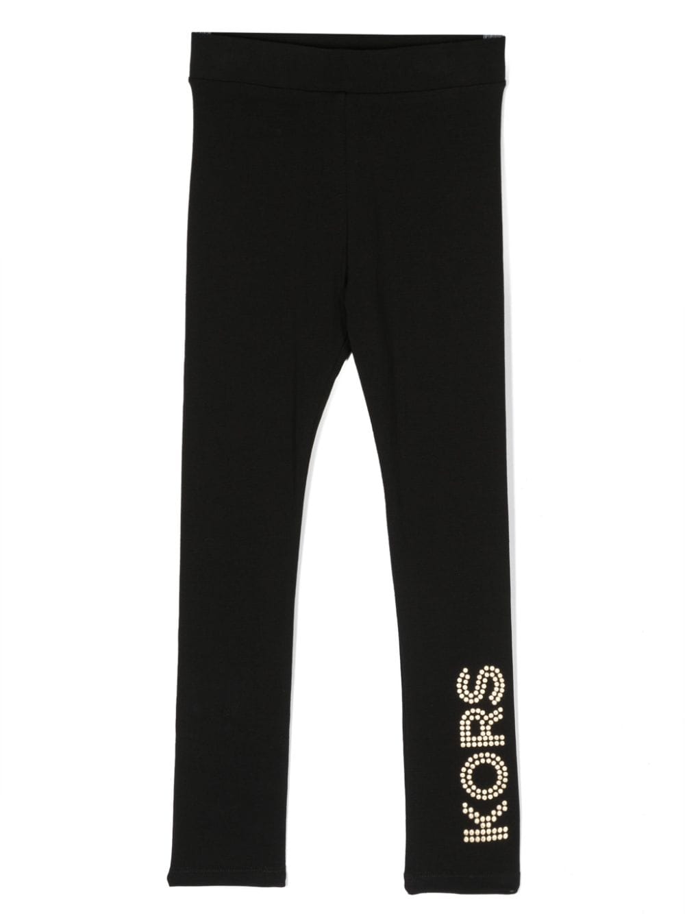 Michael Kors Kids crystal-embellished high-waisted trousers - Black von Michael Kors Kids