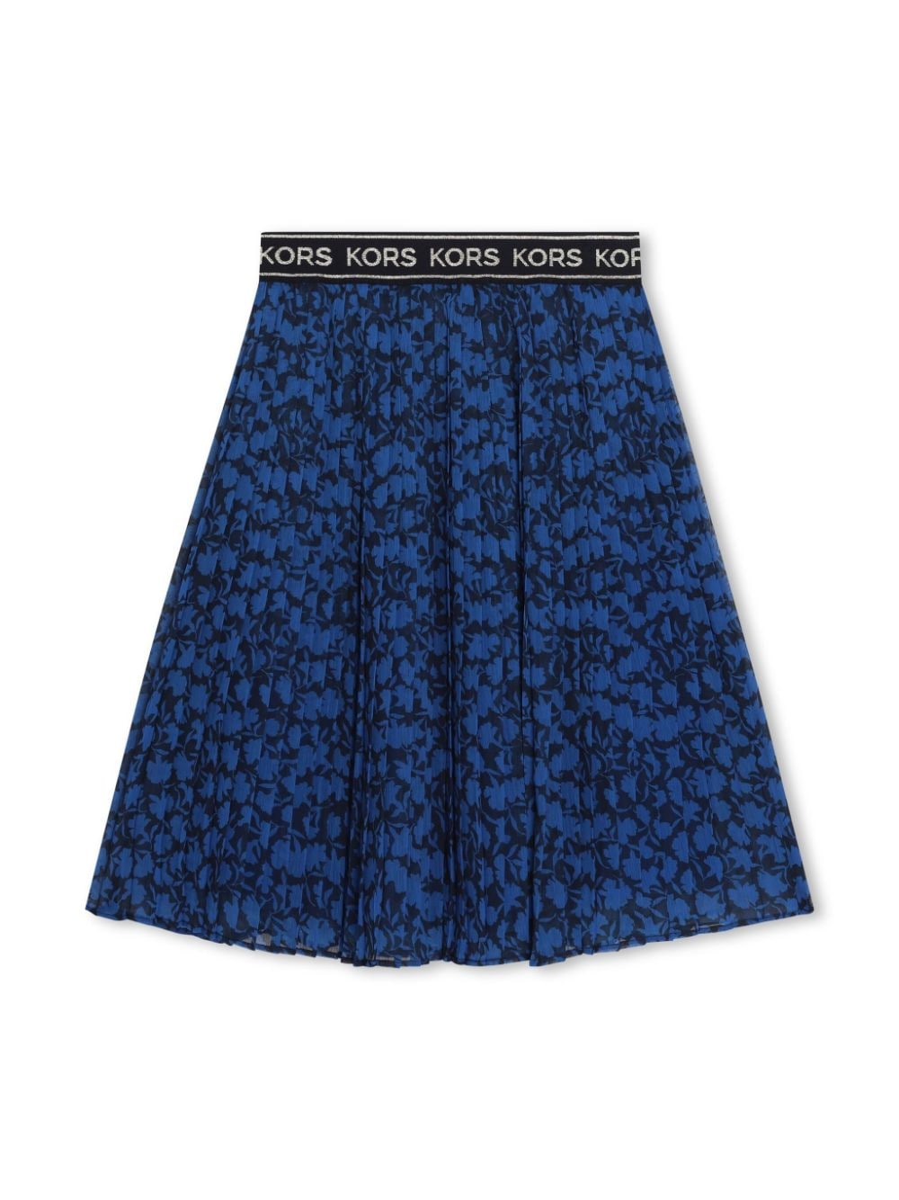 Michael Kors Kids floral-print pleated midi skirt - Blue von Michael Kors Kids