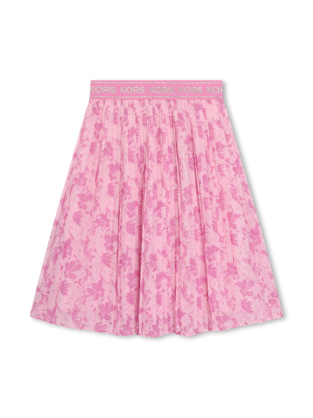 Michael Kors Kids floral-print pleated midi skirt - Pink von Michael Kors Kids