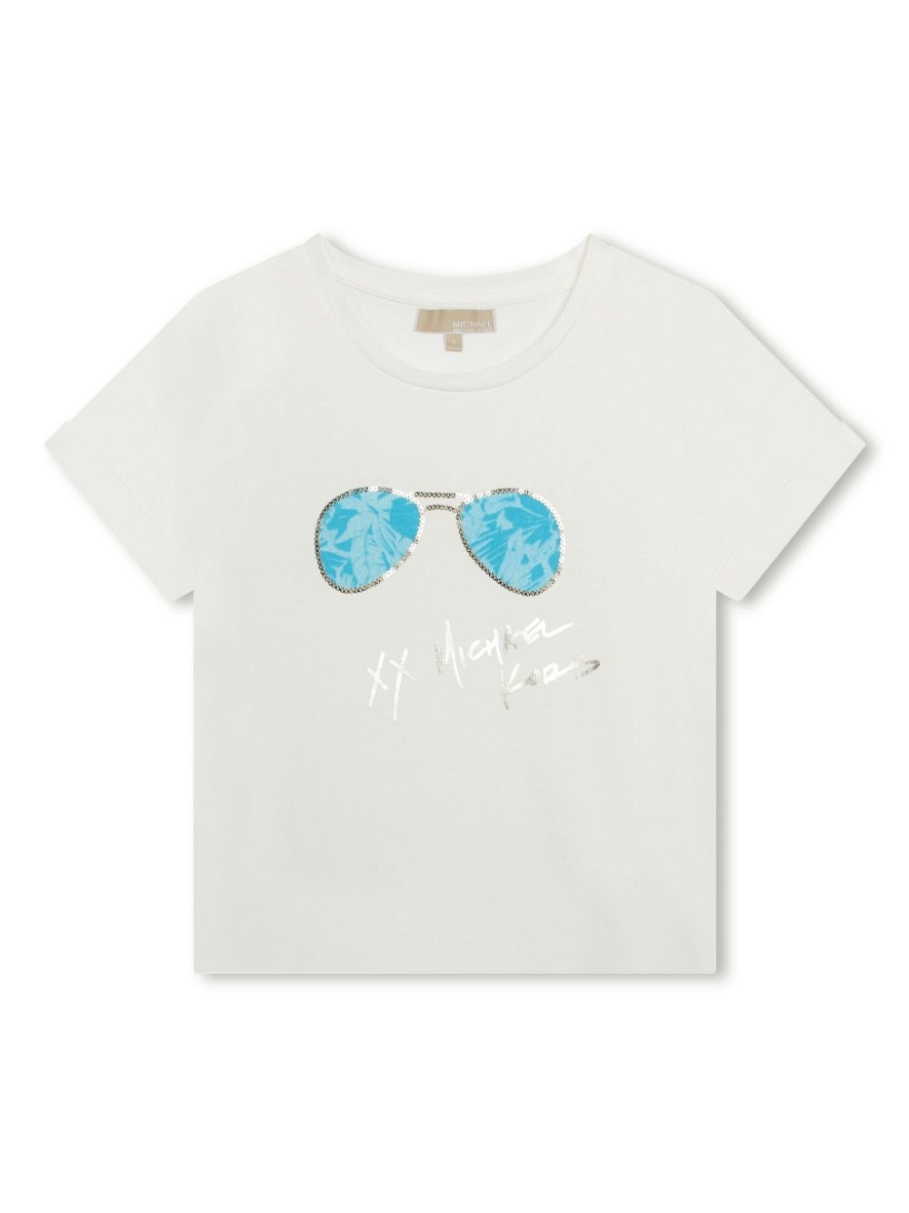 Michael Kors Kids graphic-print cotton T-shirt - White von Michael Kors Kids