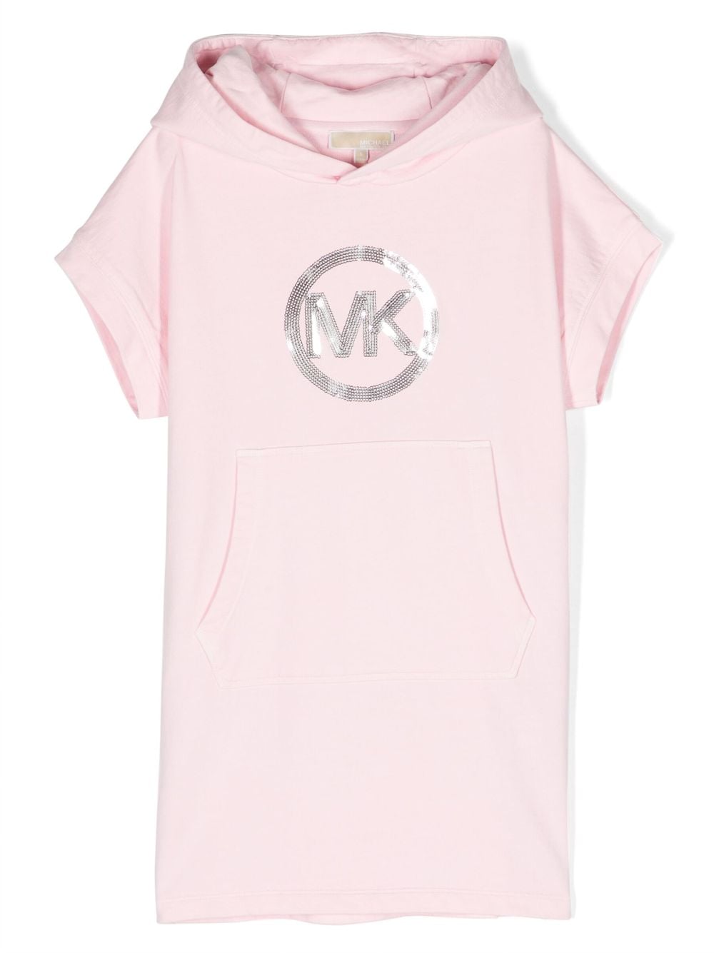 Michael Kors Kids logo-appliqué hooded dress - Pink von Michael Kors Kids