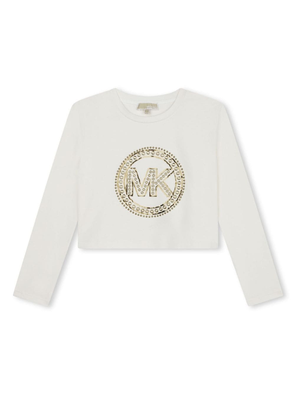 Michael Kors Kids logo-appliqué jersey sweatshirt - Neutrals von Michael Kors Kids