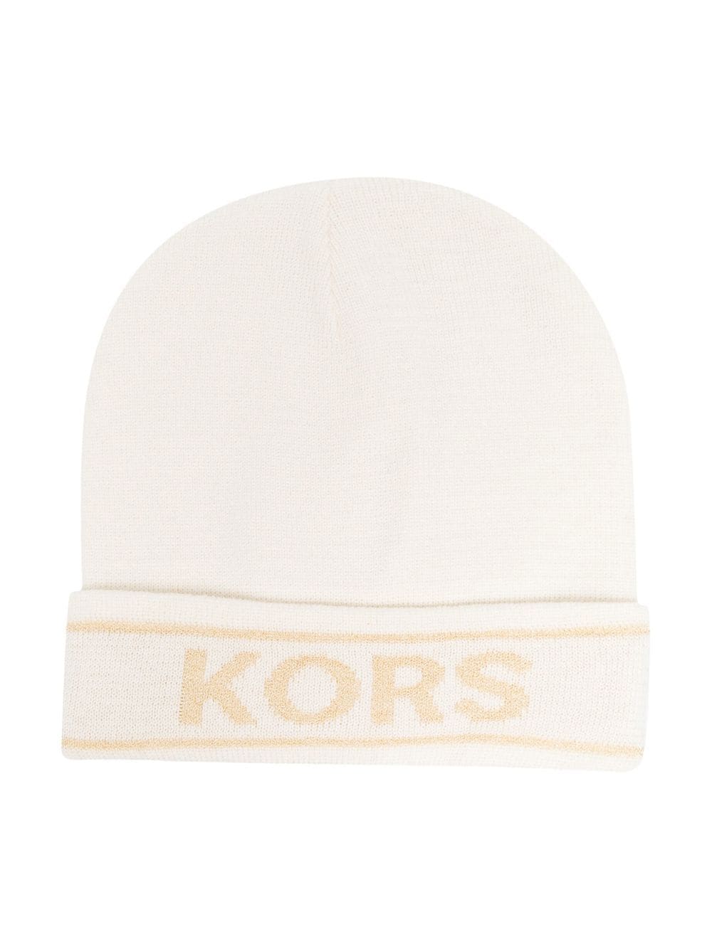 Michael Kors Kids logo fine knit beanie - Neutrals von Michael Kors Kids