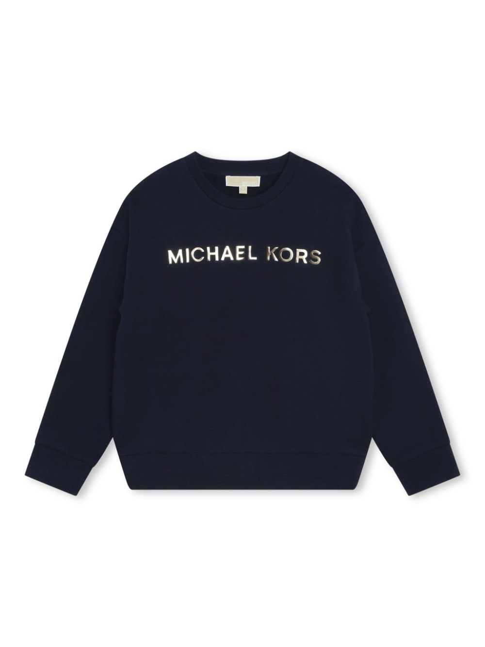 Michael Kors Kids logo-lettering cotton sweatshirt - Blue von Michael Kors Kids