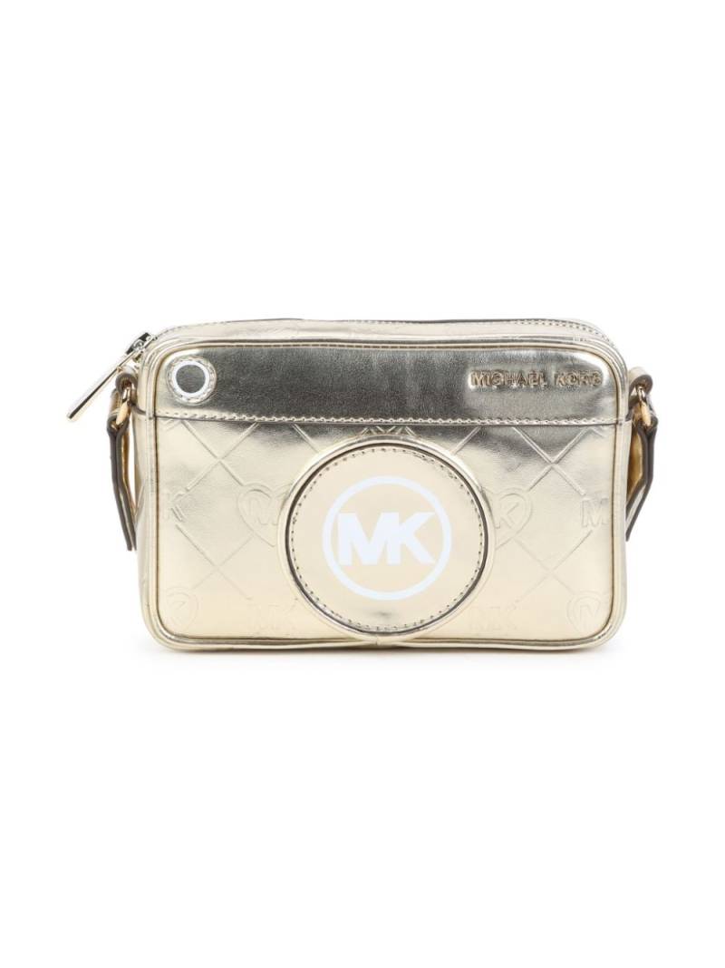 Michael Kors Kids logo-patch shoulder bag - Gold von Michael Kors Kids