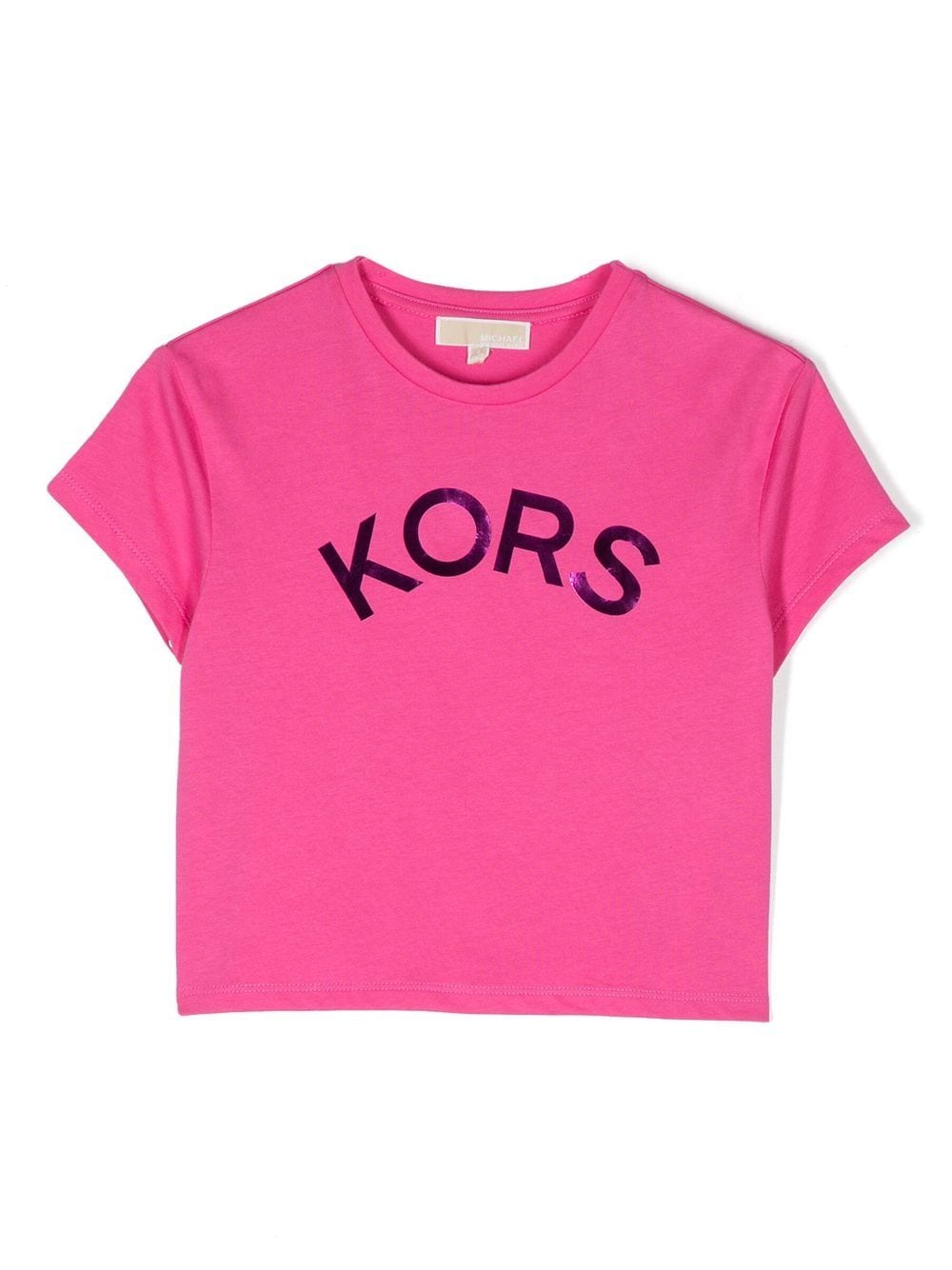 Michael Kors Kids logo-print cotton T-Shirt - Pink von Michael Kors Kids