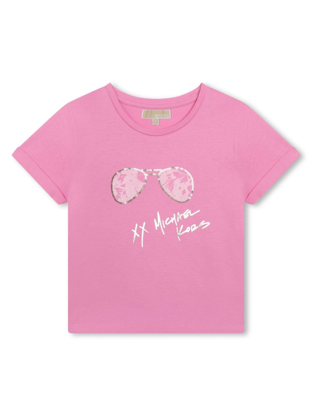 Michael Kors Kids logo-print cotton T-shirt - Pink von Michael Kors Kids