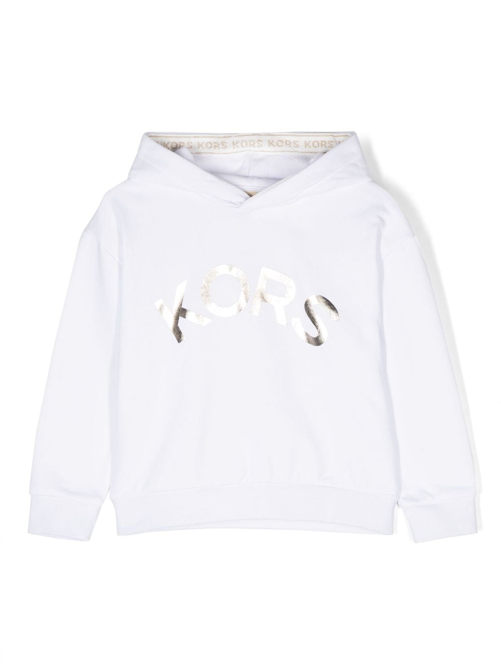 Michael Kors Kids logo-print cotton hoodie - White von Michael Kors Kids