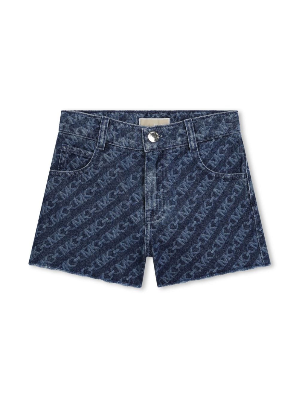 Michael Kors Kids logo-print denim shorts - Blue von Michael Kors Kids