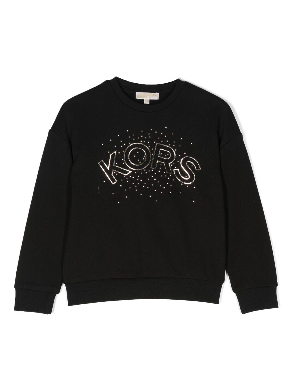 Michael Kors Kids logo-print embellished cotton sweatshirt - Black von Michael Kors Kids
