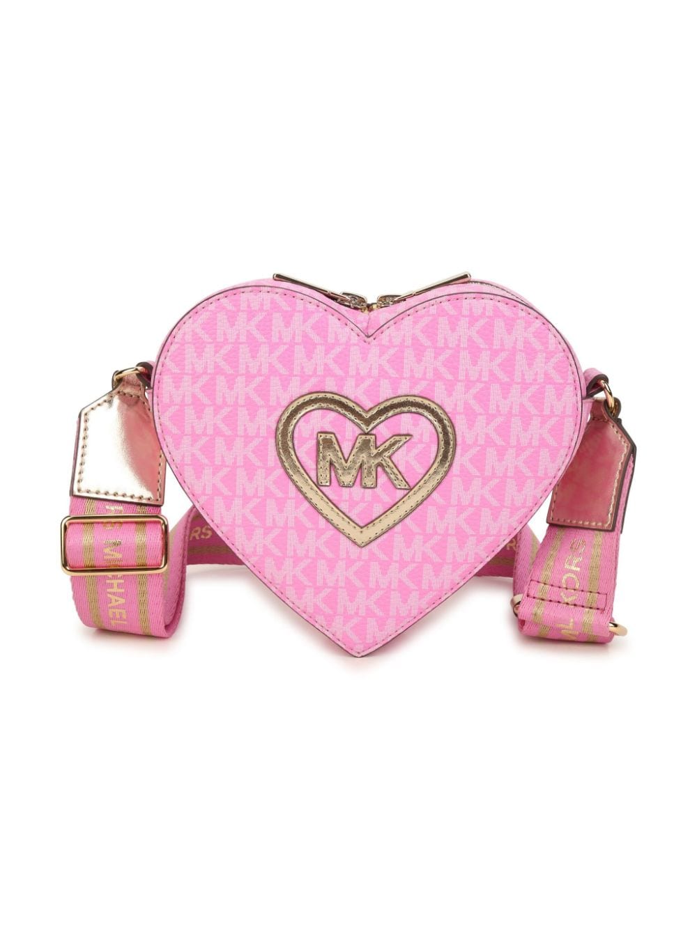 Michael Kors Kids logo-print heart-shape shoulder bag - Pink von Michael Kors Kids