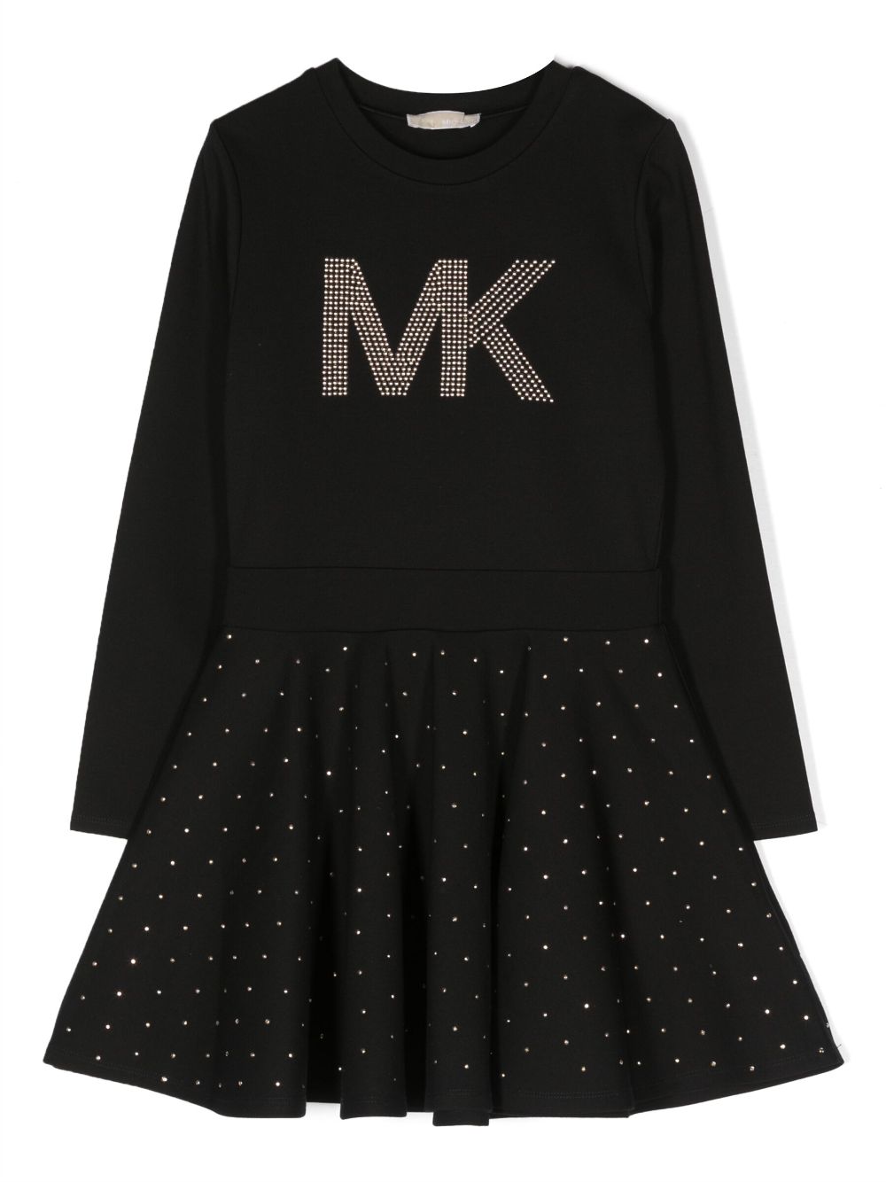 Michael Kors Kids logo-print stud-embellished dress - Black von Michael Kors Kids