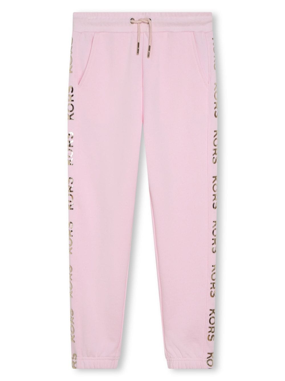 Michael Kors Kids logo-tape cotton track pants - Pink von Michael Kors Kids