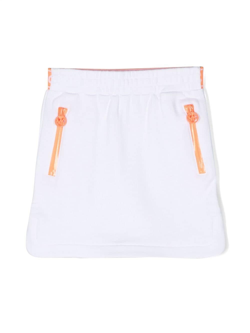 Michael Kors Kids logo-waistband track skirt - White von Michael Kors Kids