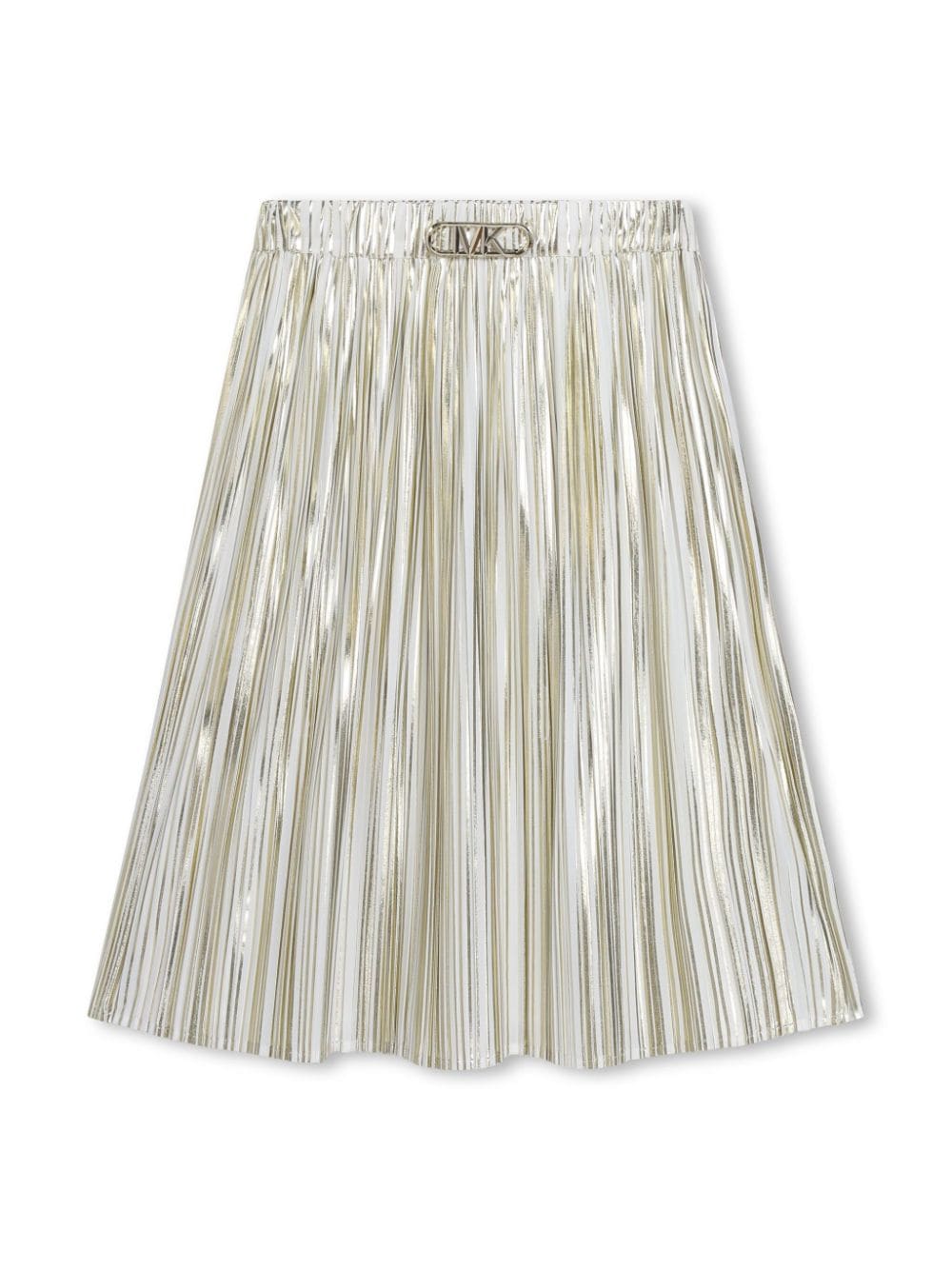 Michael Kors Kids metallic pleated midi skirt - White von Michael Kors Kids