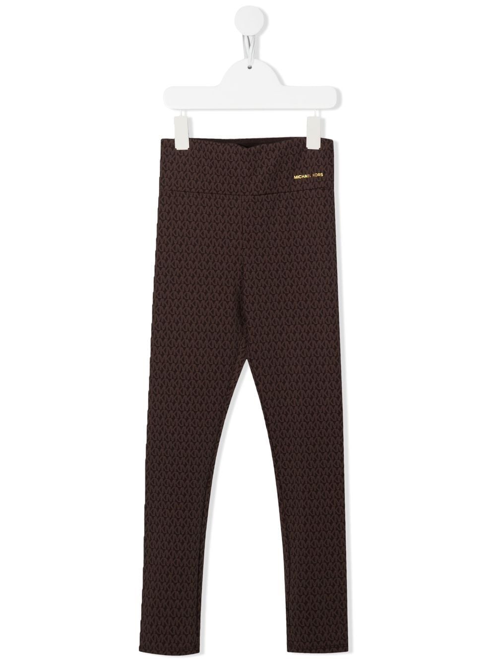 Michael Kors Kids monogram high-waisted leggings - Brown von Michael Kors Kids